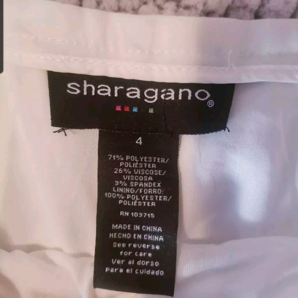 Sharagano White Pleated Skirt - Picture 3 of 3